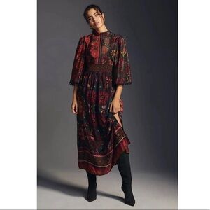 Farm x Anthropologie Mock-Neck Dress / Size M